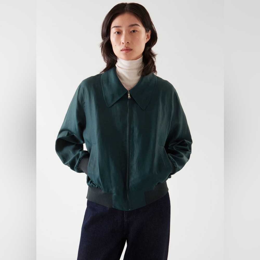 Cos Bomber Jacket + Wide Leg Pants